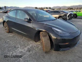 2022 Tesla Model 3 with VIN 5YJ3E1EA6NF350098, listed as a Copart auction lot 41807325 with Not Provided miles and Salvage Title. Bid and sale history available at DreamBid. Image 4.