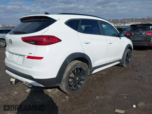 2019 Hyundai Tucson Ultimate with VIN KM8J3CAL2KU949093, listed as a IAAI auction lot 41446521 with 58,446 mi miles. Bid and sale history available at carsss.com. Image 4.