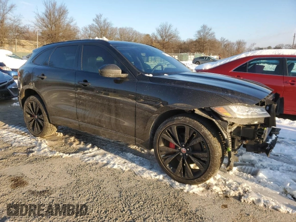 2020 Jaguar F-Pace S with VIN SADCM2FVXLA639831, listed as a Copart auction lot 87211504 with 28,995 mi miles and Salvage Title. Bid and sale history available at DreamBid. Image 4.