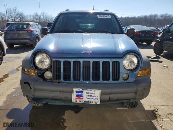 2005 Jeep Liberty Sport with VIN 1J4GL48K35W601551, listed as a Copart auction lot 46583455 with 114,273 mi miles and Salvage Title. Bid and sale history available at carsss.com. Image 5.
