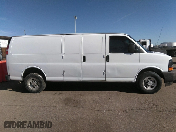 2020 Chevrolet Express Cargo Van with VIN 1GCWGBFP6L1146097, listed as a IAAI auction lot 41711459 with 68,793 mi miles. Bid and sale history available at carsss.com. Image 13.