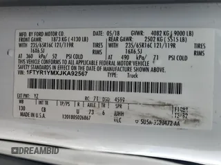2018 Ford Transit with VIN 1FTYR1YMXJKA92567, listed as a Copart auction lot 76493664 with 83,397 mi miles and Salvage title. Bid and sale history available at DreamBid. Image 16.