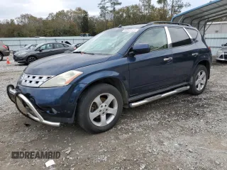 2005 Nissan Murano SL with VIN JN8AZ08W55W416234, listed as a Copart auction lot 83548504 with 166,291 mi miles and Salvage Title. Bid and sale history available at DreamBid. Image 1.