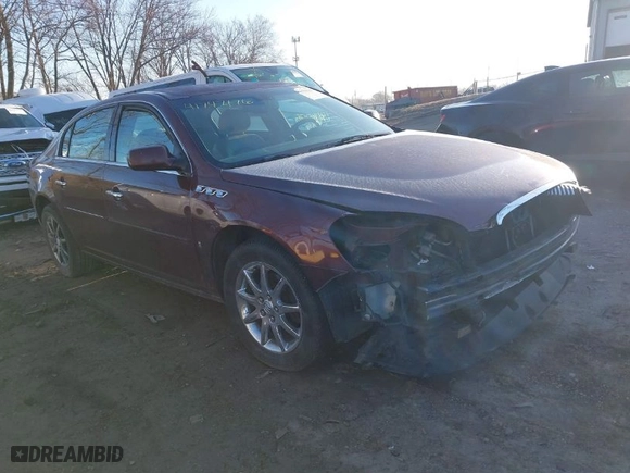 2007 Buick Lucerne V6 CXL with VIN 1G4HD57217U186531, listed as a IAAI auction lot 41747176 with 204,711 mi miles. Bid and sale history available at carsss.com. Image 1.