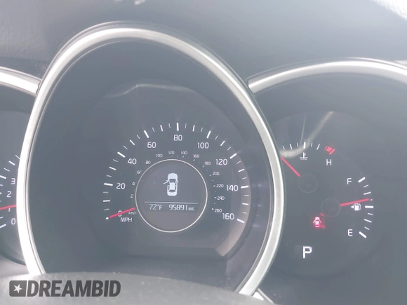 2015 Kia Optima LX with VIN KNAGM4A75F5640302, listed as a IAAI auction lot 42179864 with 95,891 mi miles and . Bid and sale history available at DreamBid. Image 7.