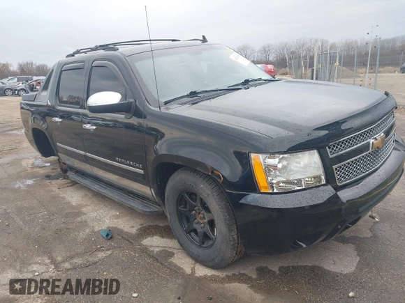2011 Chevrolet Avalanche LTZ with VIN 3GNTKGE33BG111277, listed as a IAAI auction lot 42123375 with 209,024 mi miles. Bid and sale history available at carsss.com. Image 1.