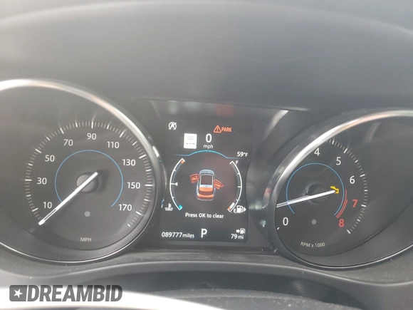 2020 Jaguar F-Pace 25t Prestige с VIN SADCK2FX3LA628662, выставлен на аукционе Copart как лот 44382345 с пробегом 89 777 миль миль и Списание • Salvage title. История ставок и продаж доступна на DreamBid. Изображение 9.