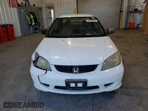 2005 Honda Civic Cpe VP SSRS with VIN 1HGEM22305L003081, listed as a Copart auction lot 83368294 with 266,524 mi miles and Clean Title. Bid and sale history available at carsss.com. Image 5.