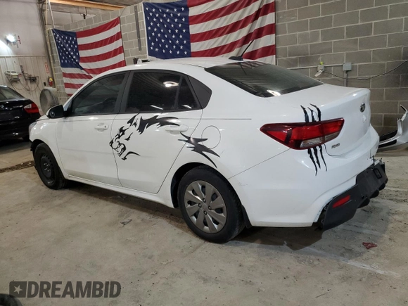 2019 Kia Rio S with VIN 3KPA24AB5KE219455, listed as a Copart auction lot 54627654 with 104,464 mi miles and Salvage Title. Bid and sale history available at carsss.com. Image 2.