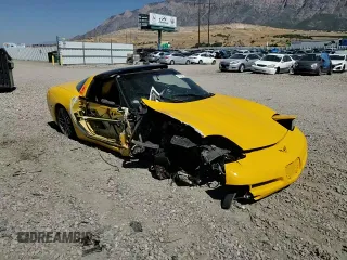 2002 Chevrolet Corvette with VIN 1G1YY22G725124475, listed as a Copart auction lot 70100134 with 0 mi miles and Salvage Title. Bid and sale history available at carsss.com. Image 10.