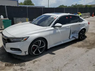 2019 Honda Accord Sport with VIN 1HGCV2F33KA020284, listed as a Copart auction lot 64421785 with 87,560 mi miles and Non repairable. Bid and sale history available at DreamBid. Image 1.