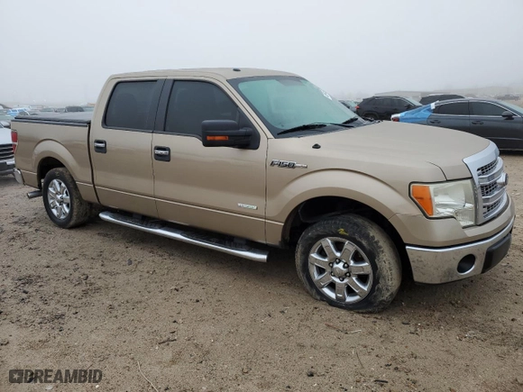 2013 Ford F-150 XL with VIN 1FTFW1CT2DKD80036, listed as a Copart auction lot 46554455 with 132,750 mi miles and Salvage Title. Bid and sale history available at carsss.com. Image 4.