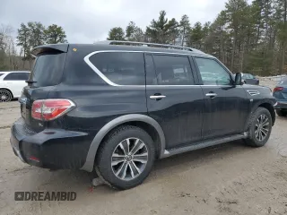 2020 Nissan Armada SV with VIN JN8AY2ND0LX017515, listed as a Copart auction lot 46450375 with 78,483 mi miles and Salvage Title. Bid and sale history available at carsss.com. Image 3.