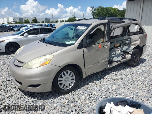 2006 Toyota Sienna CE с VIN 5TDZA23C26S501998, выставлен на аукционе Copart как лот 60785125 с пробегом 203 309 миль миль и Списание • Salvage title. История ставок и продаж доступна на DreamBid. Изображение 1.
