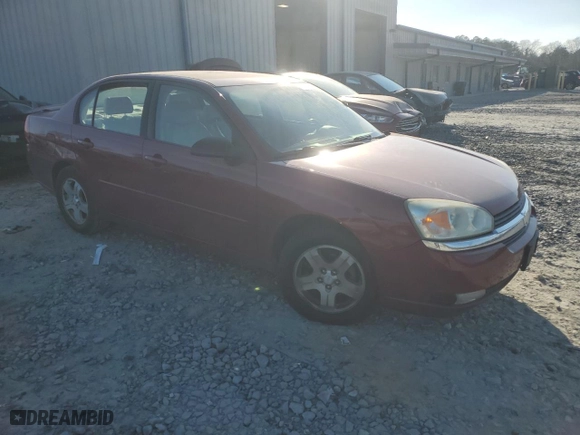 2004 Chevrolet Malibu LT with VIN 1G1ZU54874F224015, listed as a Copart auction lot 46637505 with 121,473 mi miles and Salvage Title. Bid and sale history available at carsss.com. Image 4.
