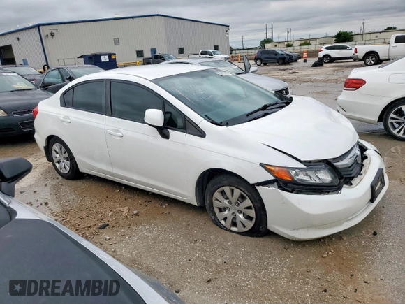 2012 Honda Civic LX z VIN 2HGFB2F50CH607469, wystawiony jako Copart lot #55878635 z przebiegiem 86 975 mil mil oraz Szkoda całkowita • Salvage title. Historia ofert i sprzedaży dostępna na DreamBid. Obrazek 4.