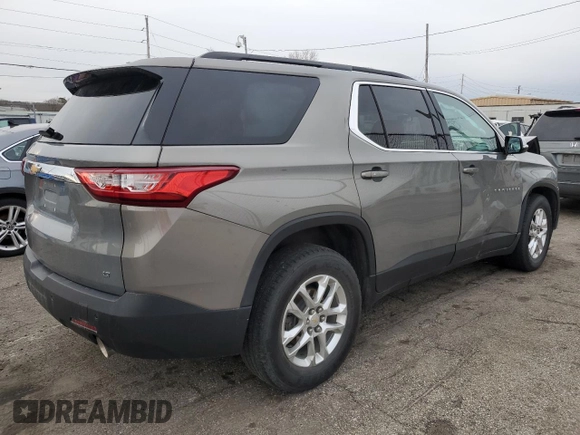 2019 Chevrolet Traverse LT Cloth z VIN 1GNERGKW0KJ129768, wystawiony jako Copart lot #50124355 z przebiegiem 66 056 mil mil oraz Szkoda całkowita • Salvage title. Historia ofert i sprzedaży dostępna na DreamBid. Obrazek 3.