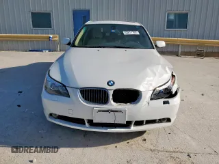 2007 BMW 5 Series 525i with VIN WBANE53537CW61863, listed as a Copart auction lot 53611705 with 134,014 mi miles and Salvage Title. Bid and sale history available at carsss.com. Image 5.