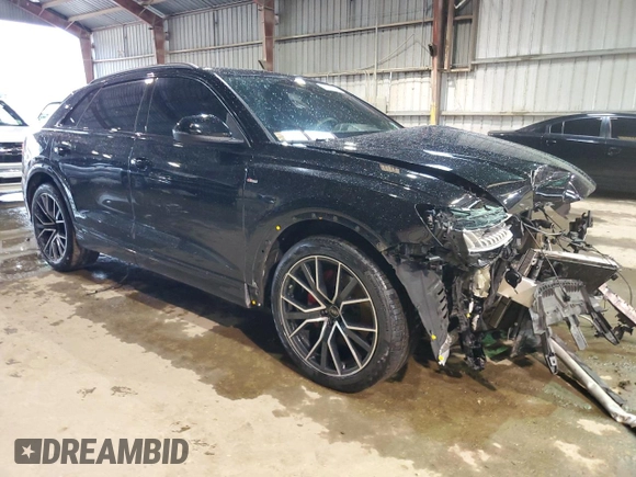 2022 Audi Q8 Prestige with VIN WA1FVBF13ND004495, listed as a Copart auction lot 57513304 with 32,880 mi miles and Salvage Title. Bid and sale history available at carsss.com. Image 4.