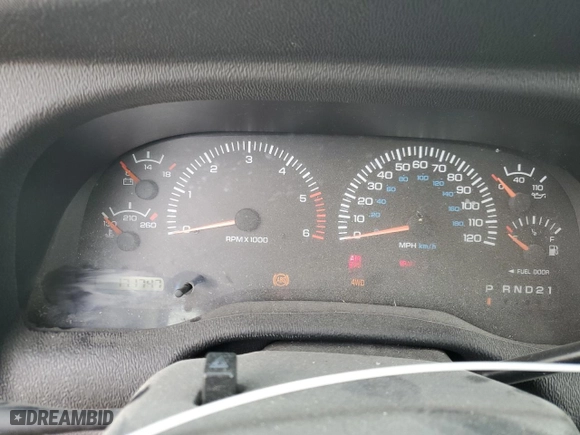 1998 Dodge Ram 1500 with VIN 3B7HF13Y3WG188753, listed as a Copart auction lot 50501055 with 171,747 mi miles and Salvage Title. Bid and sale history available at carsss.com. Image 9.