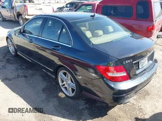 2012 Mercedes-Benz C-Class C 250 Sport with VIN WDDGF4HB1CR216228, listed as a IAAI auction lot 41865295 with 153,361 mi miles. Bid and sale history available at carsss.com. Image 3.