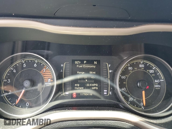2017 Jeep Cherokee Altitude z VIN 1C4PJLAS3HW541226, wystawiony jako Copart lot #61276275 z przebiegiem 117 934 mil mil oraz Szkoda całkowita • Salvage title. Historia ofert i sprzedaży dostępna na DreamBid. Obrazek 9.