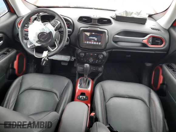 2020 Jeep Renegade Trailhawk with VIN ZACNJBC18LPL78758, listed as a Copart auction lot 56704665 with Not provided miles and Salvage title. Bid and sale history available at DreamBid. Image 8.