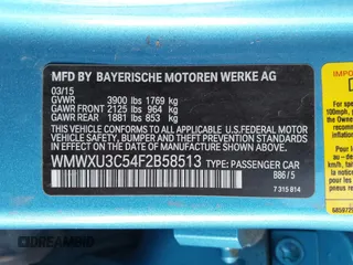2015 MINI Hardtop 4 Door S with VIN WMWXU3C54F2B58513, listed as a IAAI auction lot 41376804 with 110,186 mi miles and . Bid and sale history available at DreamBid. Image 9.