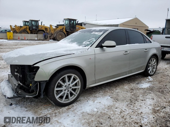 2014 Audi A4 Premium Plus with VIN WAUFFAFL7EN041118, listed as a Copart auction lot 45571105 with 82,600 mi miles and Non Repairable. Bid and sale history available at carsss.com. Image 1.