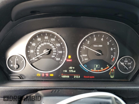 2015 BMW 4 Series 428i xDrive with VIN WBA3T1C51FP820800, listed as a Copart auction lot 88390905 with 168,906 mi miles and Salvage Title. Bid and sale history available at carsss.com. Image 9.