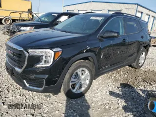 2024 GMC Terrain SLE z VIN 3GKALMEG8RL349761, wystawiony jako Copart lot #53396575 z przebiegiem 5140 mil mil oraz Szkody całkowita. Historia ofert i sprzedaży dostępna na DreamBid. Obrazek 1.