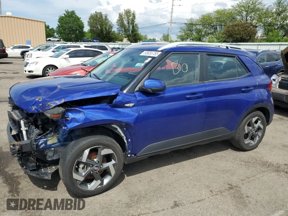 2023 Hyundai Venue Limited with VIN KMHRC8A35PU243601, listed as a Copart auction lot 55655755 with 21,571 mi miles and Clean Title. Bid and sale history available at DreamBid. Image 1.