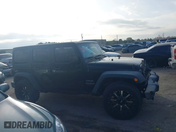 2017 Jeep Wrangler Unlimited Sport with VIN 1C4BJWDG0HL528695, listed as a IAAI auction lot 41229124 with 160,410 mi miles. Bid and sale history available at carsss.com. Image 13.