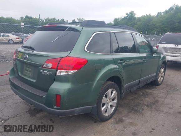 2011 Subaru Outback Premium with VIN 4S4BRDHC5B2329168, listed as a IAAI auction lot 42706057 with 210,621 mi miles and . Bid and sale history available at DreamBid. Image 4.