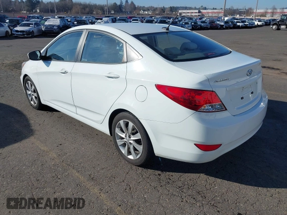 2012 Hyundai Accent GLS with VIN KMHCU4AE3CU246908, listed as a IAAI auction lot 41696958 with 175,164 mi miles. Bid and sale history available at carsss.com. Image 3.