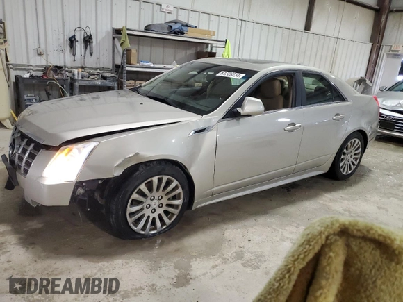 2013 Cadillac CTS Premium with VIN 1G6DP5E38D0159449, listed as a Copart auction lot 81739234 with 81,831 mi miles and Salvage Title. Bid and sale history available at DreamBid. Image 1.