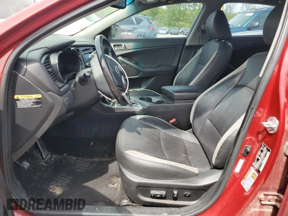 2012 Kia Optima SX with VIN 5XXGR4A64CG070859, listed as a Copart auction lot 51647324 with 170,772 mi miles and Salvage Title. Bid and sale history available at carsss.com. Image 7.