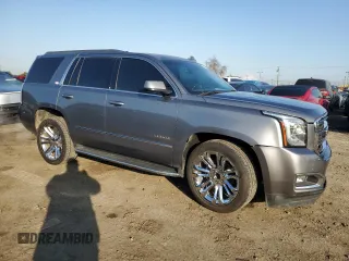 2018 GMC Yukon SLT with VIN 1GKS1BKC9JR338958, listed as a Copart auction lot 43252885 with 80,647 mi miles and Salvage Title. Bid and sale history available at carsss.com. Image 4.