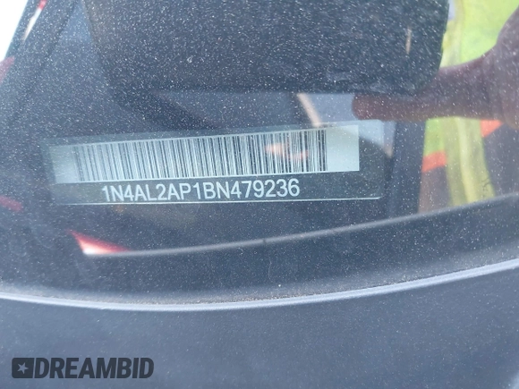 2011 Nissan Altima S with VIN 1N4AL2AP1BN479236, listed as a IAAI auction lot 41954002 with 169,829 mi miles and . Bid and sale history available at DreamBid. Image 9.