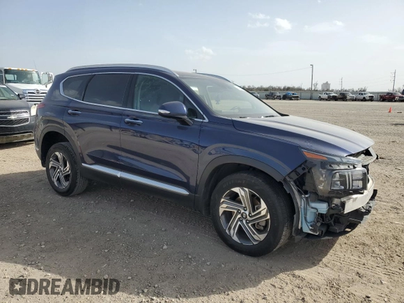 2022 Hyundai Santa Fe SEL with VIN 5NMS3DAJ6NH473438, listed as a Copart auction lot 48191605 with 46,744 mi miles and Salvage Title. Bid and sale history available at carsss.com. Image 4.