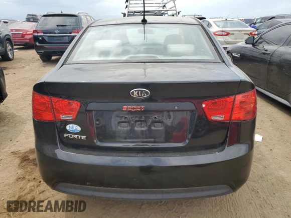 2010 Kia Forte EX with VIN KNAFU4A21A5244232, listed as a Copart auction lot 66602574 with 117,296 mi miles and Salvage Title. Bid and sale history available at carsss.com. Image 6.