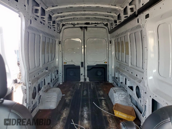 2023 Ford Transit Cargo with VIN 1FTRU8XGXPKC05787, listed as a Copart auction lot 59768665 with 24,845 mi miles and Salvage title. Bid and sale history available at DreamBid. Image 10.