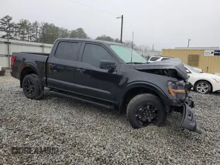 2024 Ford F-150 STX with VIN 1FTFW2L52RFB08450, listed as a Copart auction lot 44834165 with 15,026 mi miles and Salvage Title. Bid and sale history available at carsss.com. Image 4.
