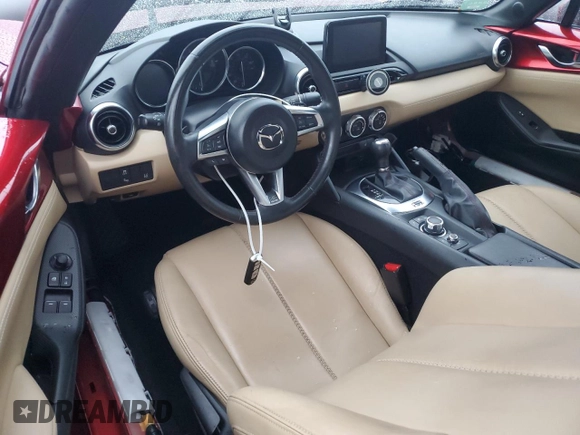 2018 Mazda MX-5 Miata RF Grand Touring with VIN JM1NDAM76J0204004, listed as a Copart auction lot 73985134 with 0 mi miles and Non Repairable. Bid and sale history available at carsss.com. Image 8.