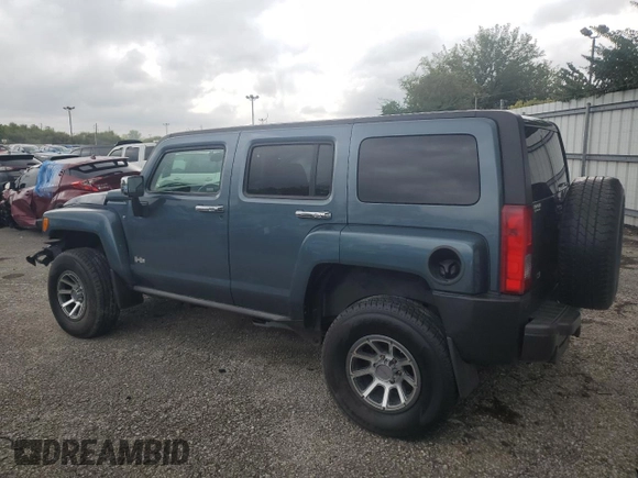 2007 Hummer H3 SUV with VIN 5GTDN13E078193447, listed as a Copart auction lot 67663434 with 153,450 mi miles and Salvage Title. Bid and sale history available at carsss.com. Image 2.