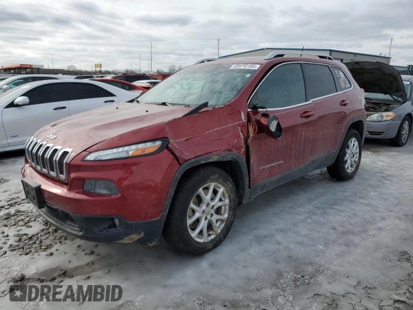2014 Jeep Cherokee Altitude with VIN 1C4PJMCS7EW230154, listed as a Copart auction lot 88970105 with 75,482 mi miles and Salvage Title. Bid and sale history available at carsss.com. Image 1.