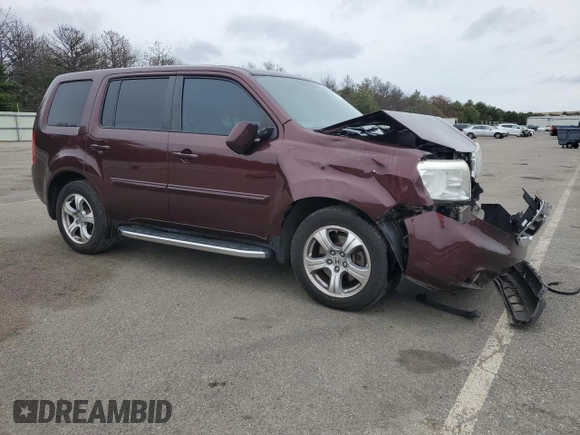 2014 Honda Pilot EX-L with VIN 5FNYF4H53EB040509, listed as a Copart auction lot 73123044 with 91,395 mi miles and Non Repairable. Bid and sale history available at DreamBid. Image 4.