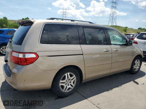 2006 Honda Odyssey EX with VIN 5FNRL38426B401762, listed as a Copart auction lot 61018525 with 145,370 mi miles and Salvage title. Bid and sale history available at DreamBid. Image 3.