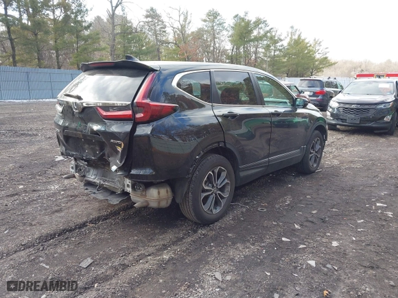 2021 Honda CR-V EX with VIN 2HKRW2H54MH612325, listed as a IAAI auction lot 41442557 with 25,601 mi miles. Bid and sale history available at carsss.com. Image 4.