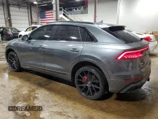 2019 Audi Q8 Premium Plus with VIN WA1EVAF1XKD004270, listed as a Copart auction lot 61906285 with 106,784 mi miles and Salvage title. Bid and sale history available at DreamBid. Image 2.